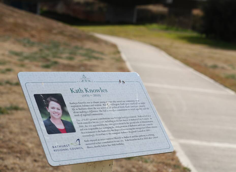 AFTER A LIVING MEMORY: Councillor Bobby Bourke wants to see council facilities named after people who are still alive, not just those, such as Kath Knowles, who have died. Photo: PHIL BLATCH 071217pbkath2