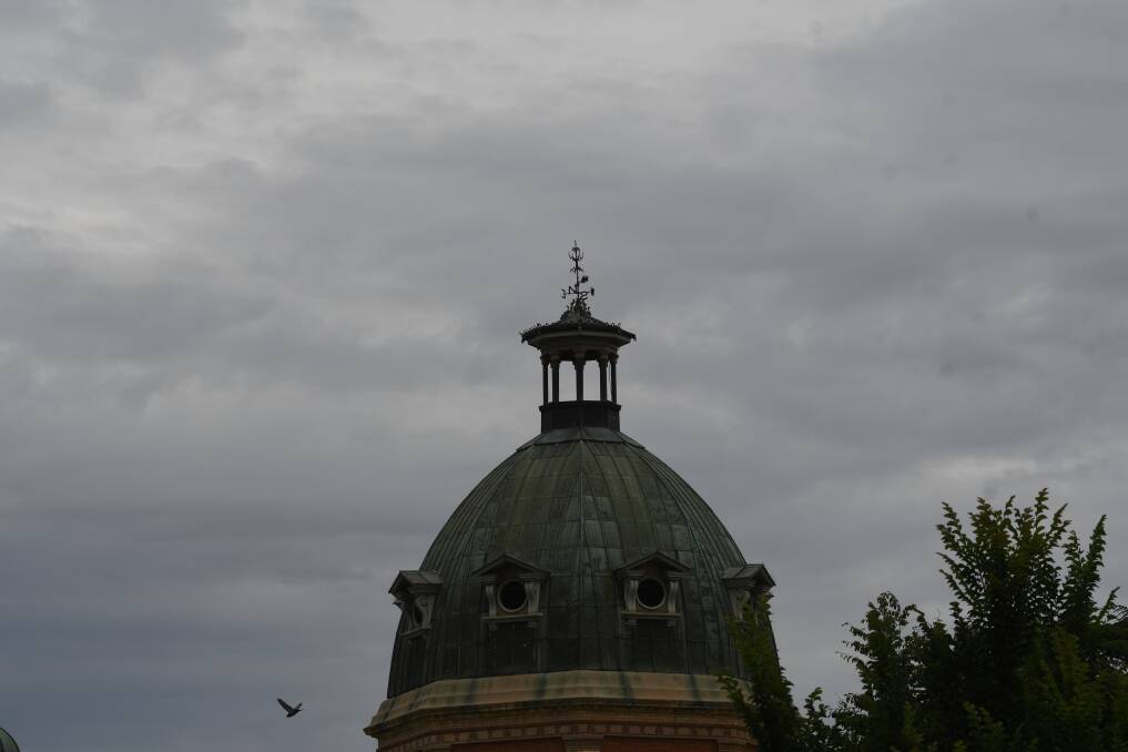 RAIN COMING: There were dark clouds over Bathurst on Monday afternoon.
