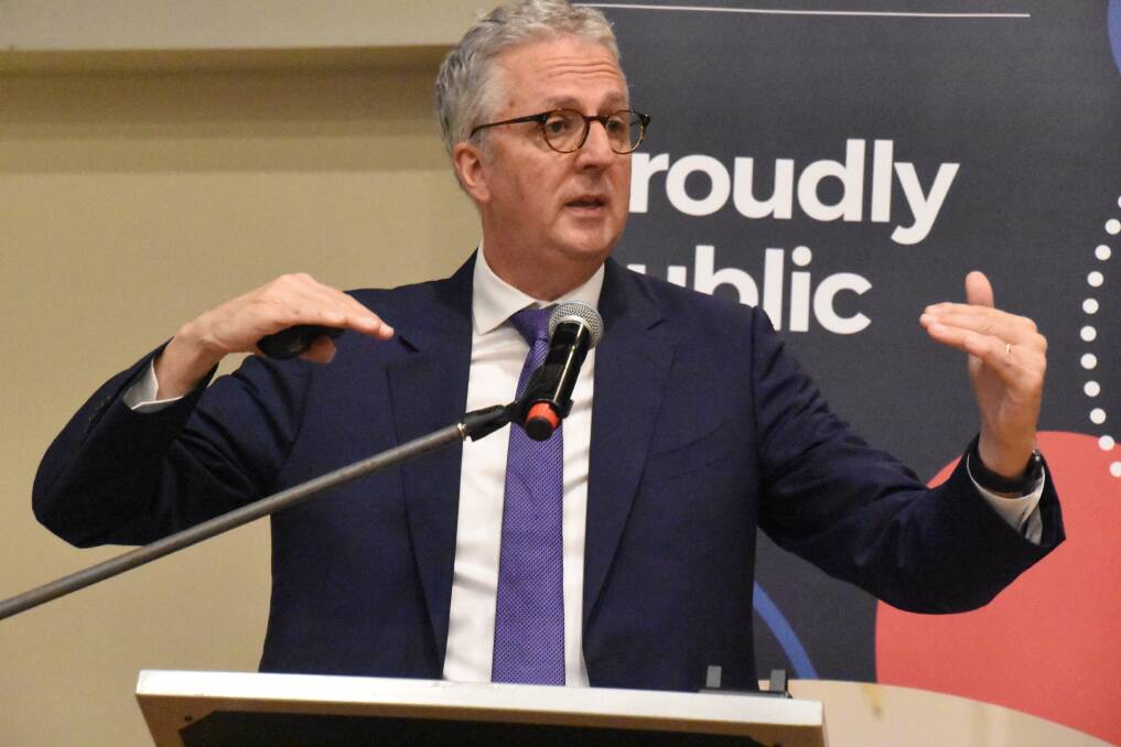 SPEAKER: Department of Education secretary Mark Scott shared his thoughts with principals from across Western NSW at the forum in Orange. Photo: SUPPLIED