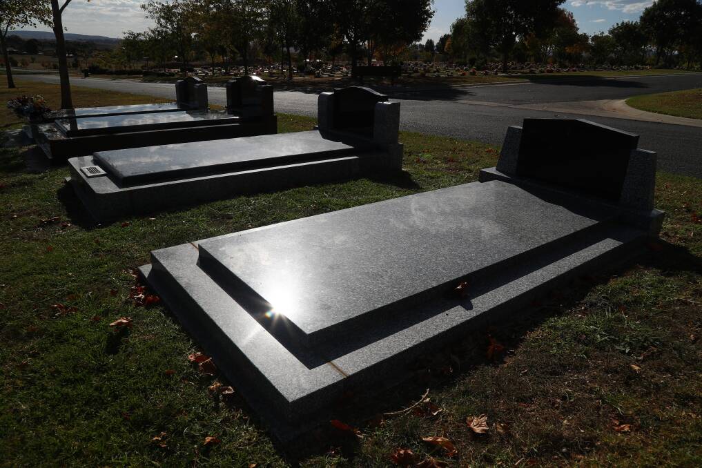 NEW OFFERING: Grieving families can now purchase these new burial plots at Bathurst Cemetery for their loved ones. Photo: PHIL BLATCH 040918pbgrave3