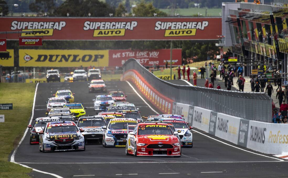 EXCITING PROSPECT: Councillor Warren Aubin thinks motor sport fans would love to see another Supercars race at Mount Panorama in February. Photo: EDGE Photographics