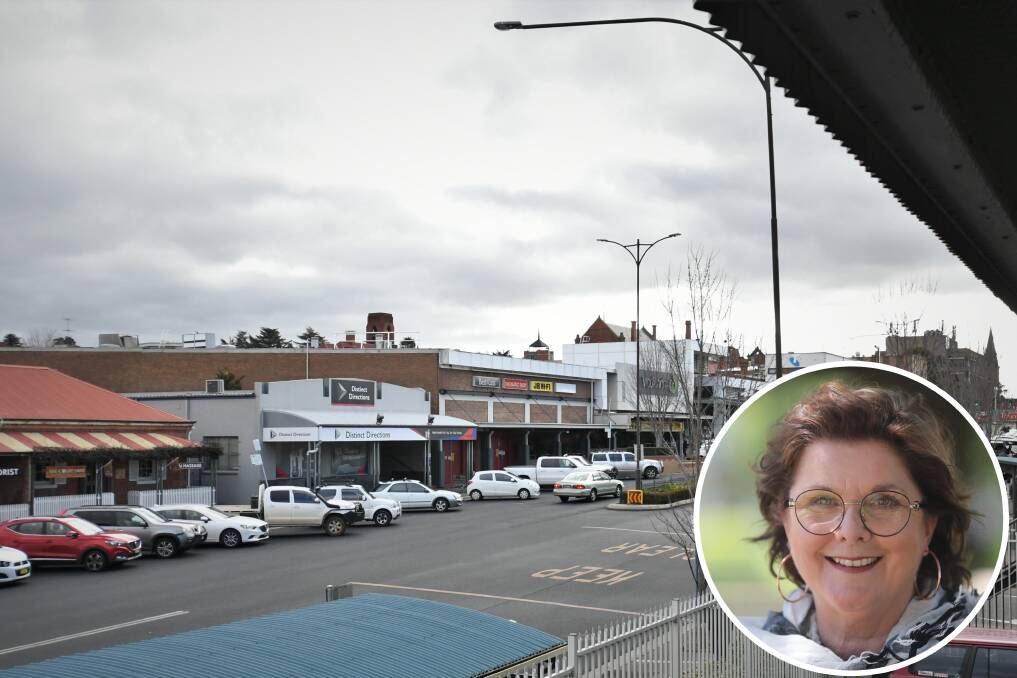 Councillor Marg Hogan (inset) is open to the idea of apartment buildings close to amenities in Bathurst. 