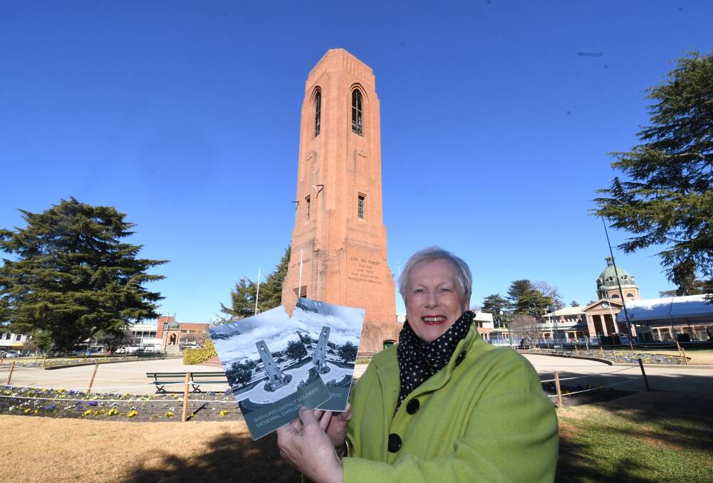 LOTS TO LEARN: Councillor Monica Morse with booklets full of information about the Bathurst War Memorial Carillon. Photo: CHRIS SEABROOK 072318carillon1