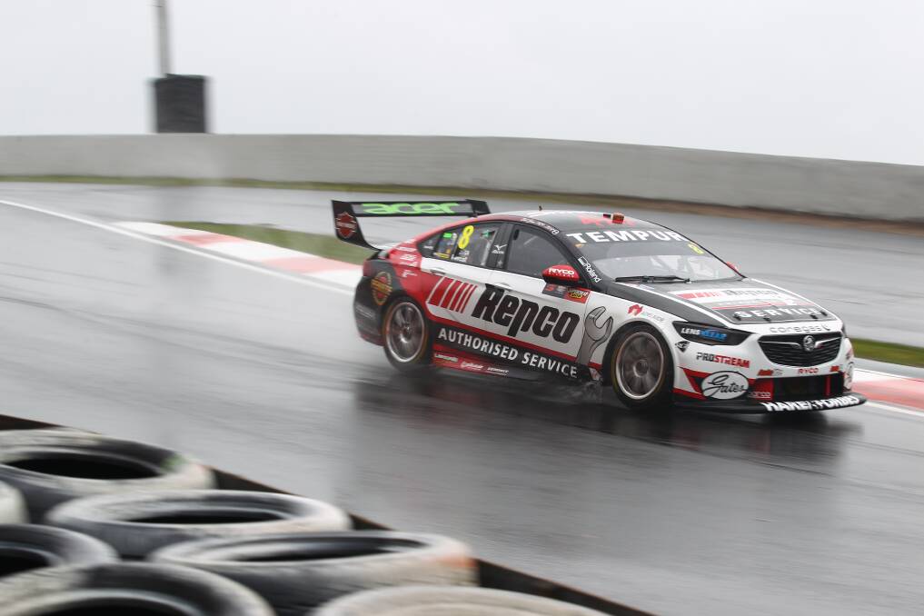 ON TRACK: Nick Percat's car at Mount Panorama on Thursday. Photo: PHIL BLATCH