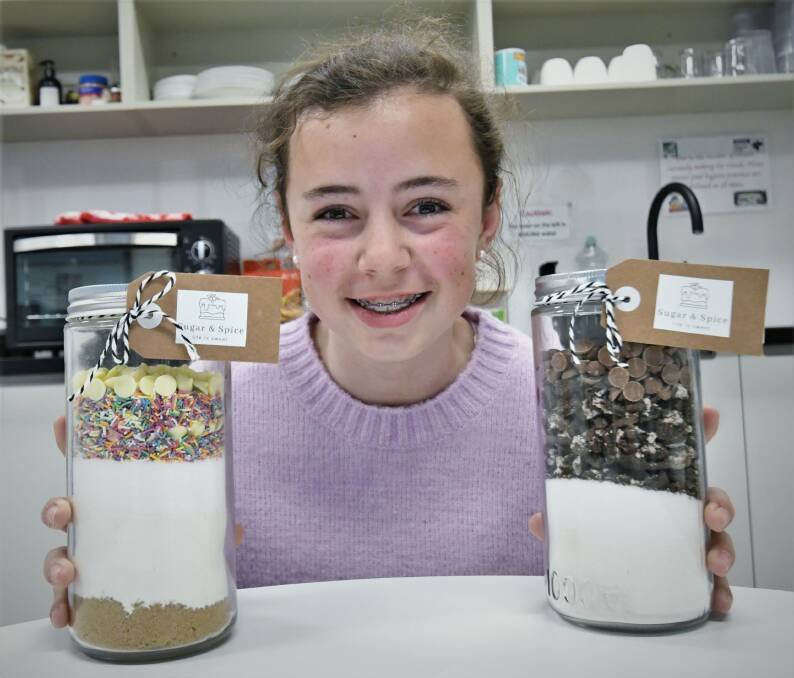 Sybilla Chapman with some of her different recipes in a jar. Photo: CHRIS SEABROOK