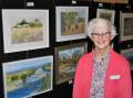 Evans Arts Council secretary Shirley Walsh at the show on August 6. Photos: CHRIS SEABROOK