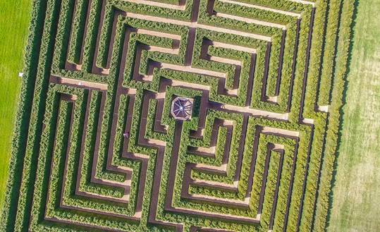 ACTIVITY: People can enjoy Australia's largest English Box Hedge maze during the Mayfield Garden Autumn Festival. Photo: SUPPLIED