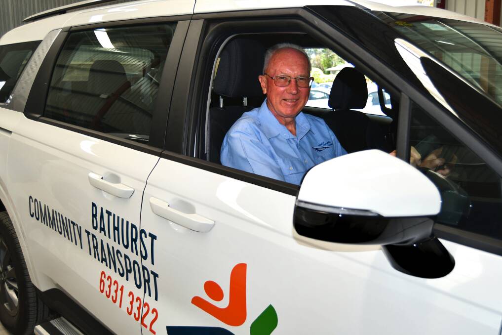 David Clark is a volunteer driver for Bathurst Community Transport. Picture by Rachel Chamberlain