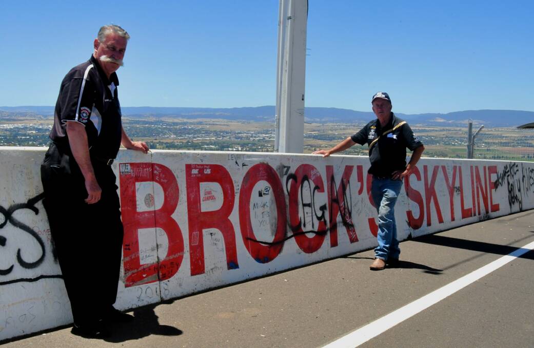 DISAPPOINTED: Mount Panorama Circuit manager Mark Rayner with mayor Bobby Bourke at Brock's Skyline on Wednesday. Photo: RACHEL CHAMBERLAIN