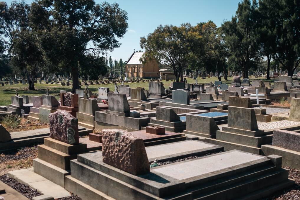Graves at Bathurst's cemetery. Picture by James Arrow