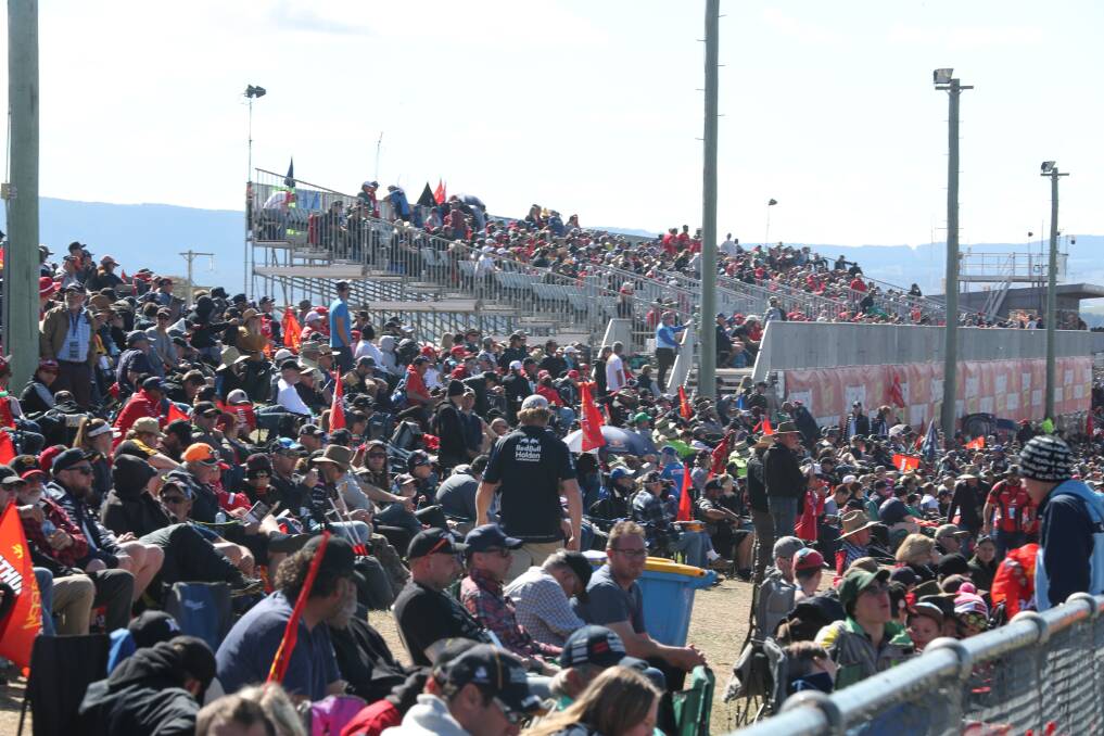 FLASHBACK: The crowd at the Bathurst 1000 in 2019, pre-COVID. Photo: PHIL BLATCH