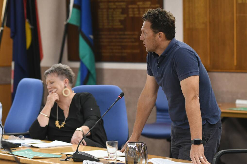 FILE PHOTO: Councillors Jacqui Rudge and Jess Jennings in the council chambers. Photo: CHRIS SEABROOK