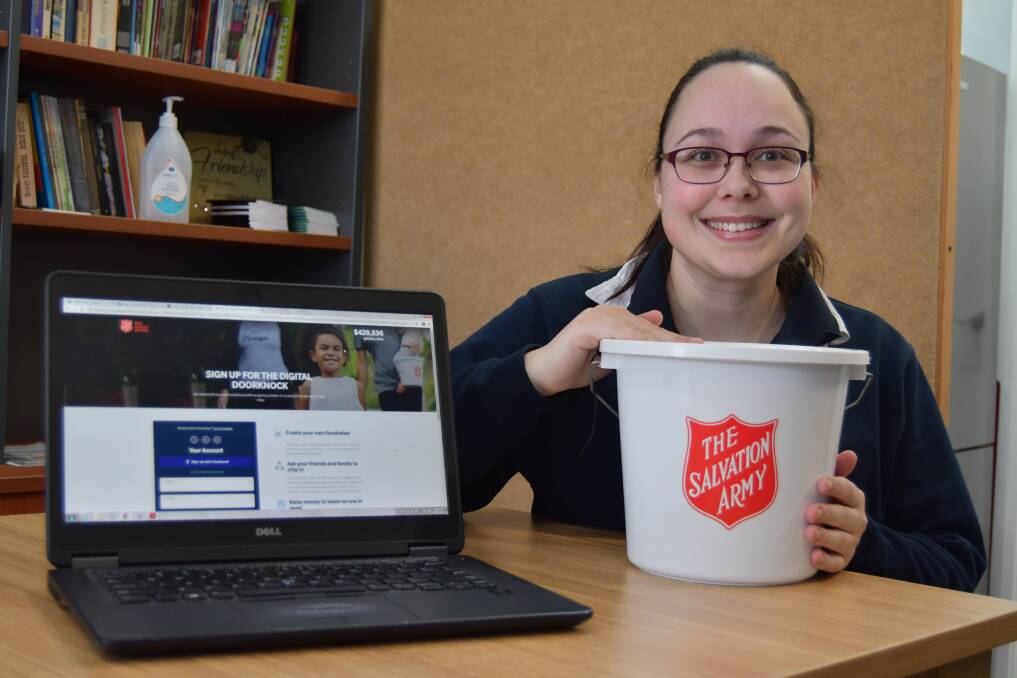 FUNDRAISING: Bathurst Salvation Army ministry assistance Emily Spindler is ready for a different kind of Red Shield Appeal in 2020. Photo: RACHEL CHAMBERLAIN
