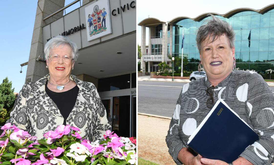 FEMALE REPRESENTATION: Monica Morse and Jacqui Rudge are the only female councillors out of the nine elected to Bathurst Regional Council. Photos: CHRIS SEABROOK
