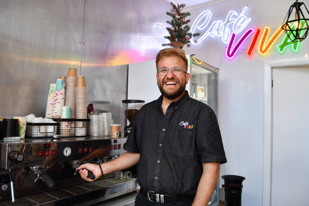 Bathurst barista Moey Ayoubi has taken on a management role with Café Viva. Picture by Rachel Chamberlain