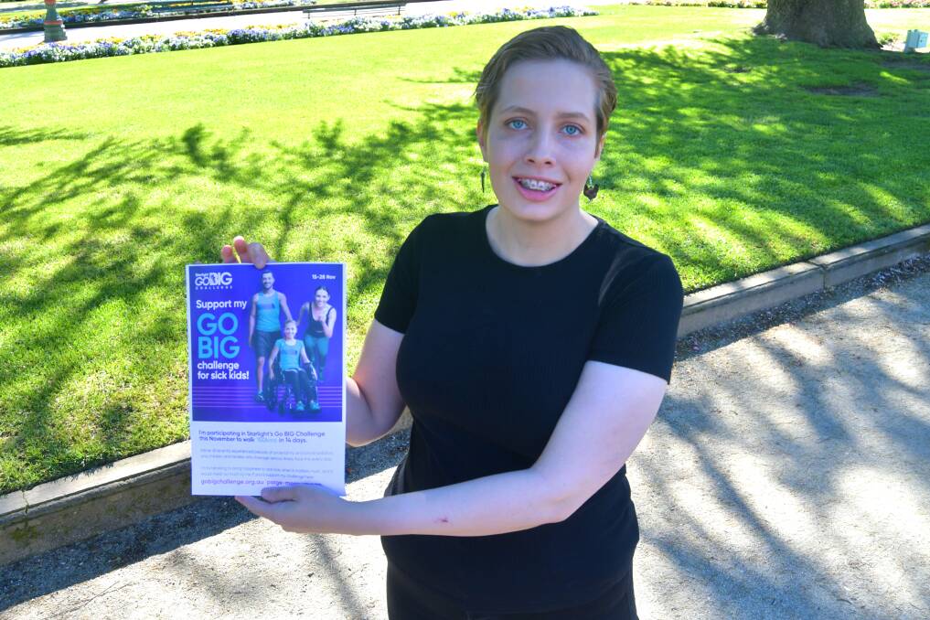 READY TO WALK: Paige Morpurgusan is participating in the Go Big Challenge for the Starlight Children's Foundation. Photo: RACHEL CHAMBERLAIN