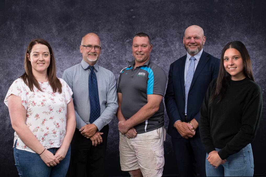TEAM NORTH: Lauren Sheraton, lead candidate Ian North, Steve Ingwersen, Bruce Walker and Emileah Cossu are running for Bathurst Regional Council together. Photo: SUPPLIED