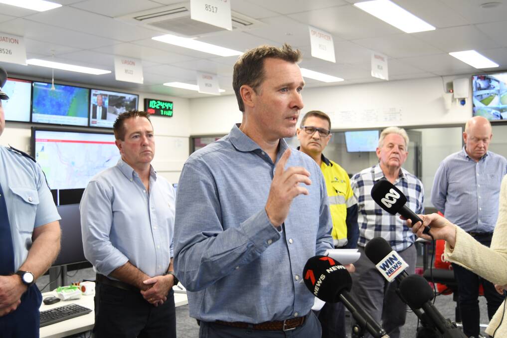APA Group's Adam Watson addressing the media in Bathurst in November, 2022 as the gas outage continued. Picture by Rachel Chamberlain