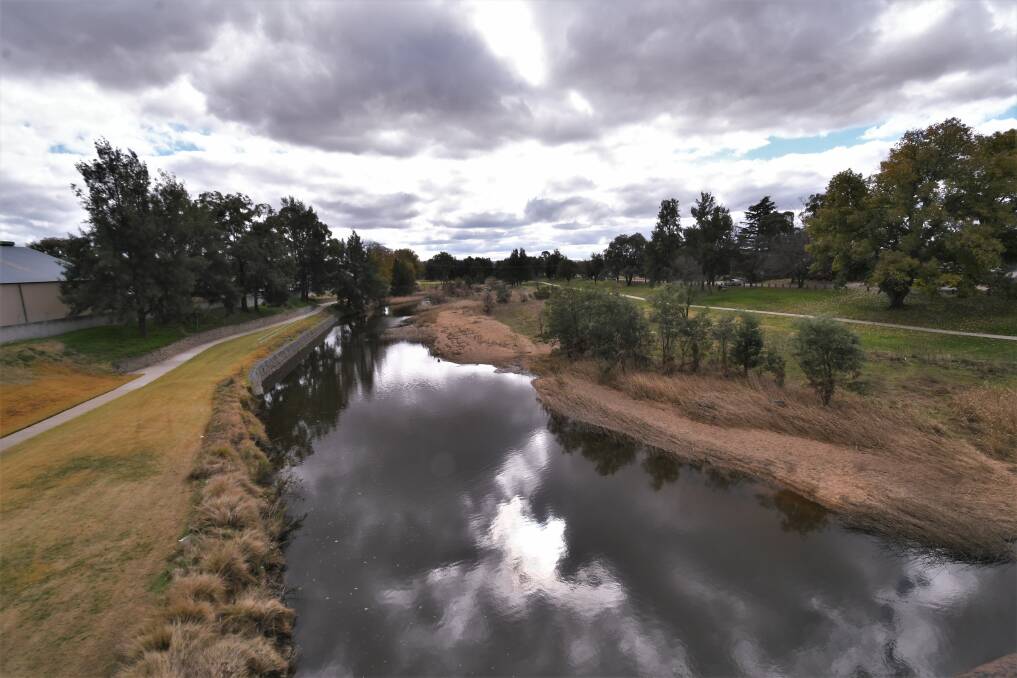 The Macquarie River in Bathurst. 