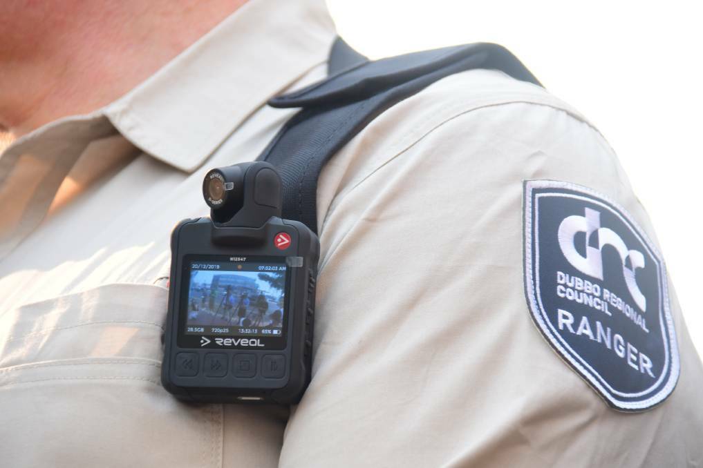 Rangers in Dubbo have been equipped with body cameras. Photo: AMY McINTYRE