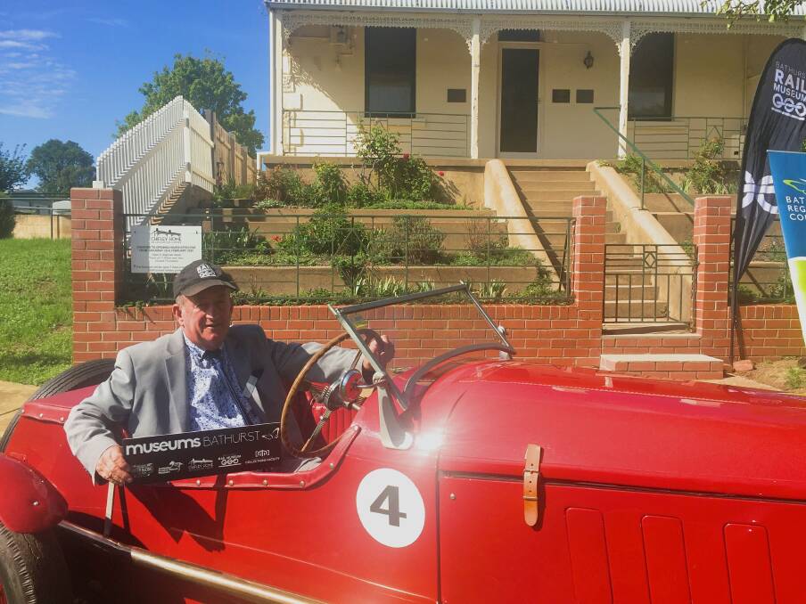 NEW CONCEPT: Mayor Bobby Bourke outside Chifley Home in a historic car, promoting Museums Bathurst. 021420rcmuseums