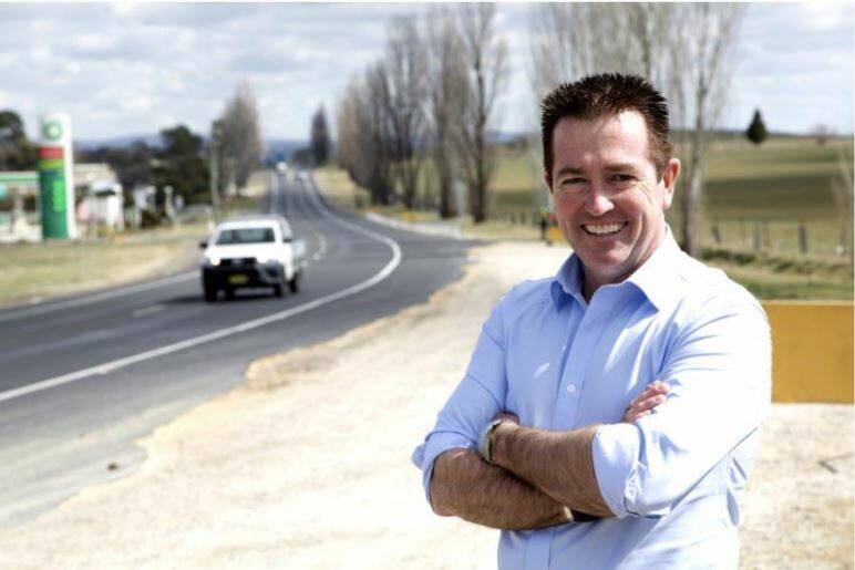 WORK STARTING: Member for Bathurst Paul Toole standing beside the Great Western Highway at Raglan. Photo: SUPPLIED