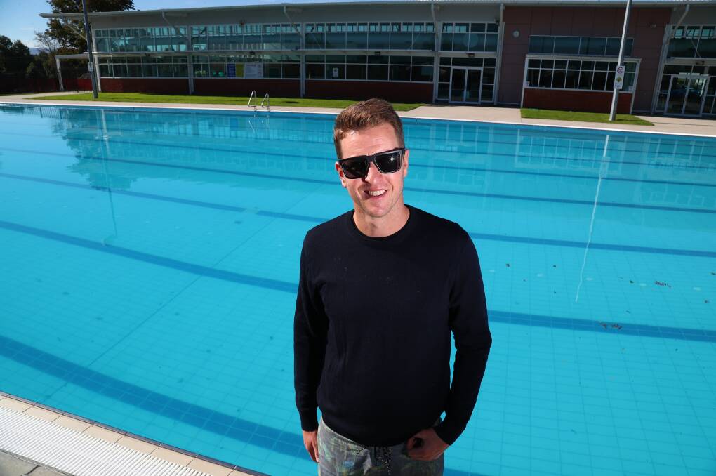 GREAT RESULT: Regular swimmer Doug Fisk, pictured at the aquatic centre last year, was happy to have the outdoor pool season expanded this year. Photo: PHIL BLATCH 041718pbpool4