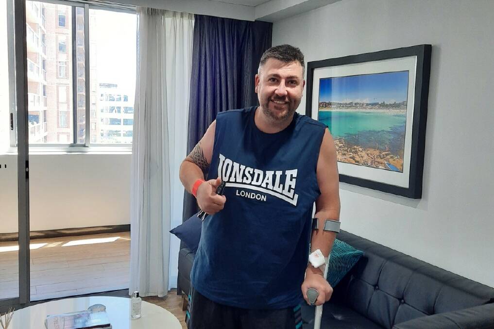 DOING WELL: Bathurst man Lorne Ryan is recovering well after undergoing surgery to remove a cyst in his brain. Photo: SUPPLIED