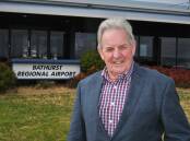 Mayor Robert Taylor at Bathurst Airport. Photo: CHRIS SEABROOK 