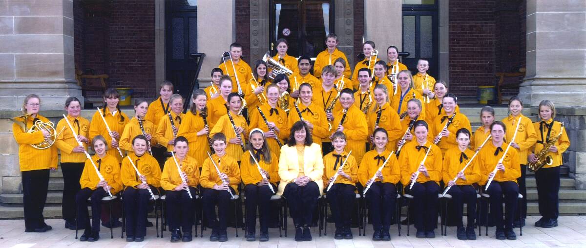 FLASHBACK: The youth band in 2003. Photo: SUPPLIED