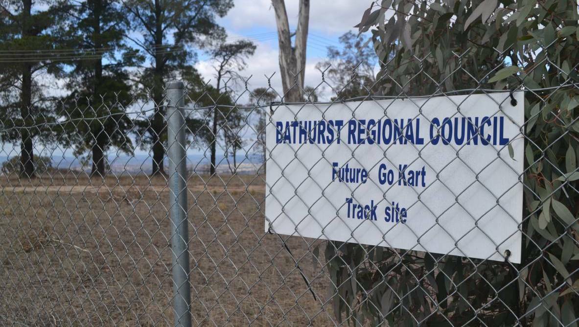 WAITING: Land at the top of Mount Panorama has been fenced off for years in anticipation of building an international standard go-kart track.