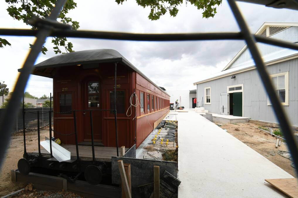 ALL ABOARD: The Bathurst Rail Museum will be completed in the coming weeks and open to the public before the end of the month. Photo: CHRIS SEABROOK 012820crlymusm