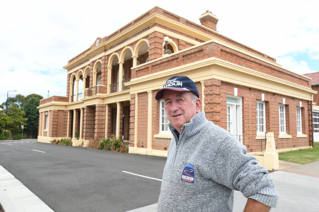 ASSET: Mayor Bobby Bourke outside the old ambulance station, which is now officially in Bathurst Regional Council's possession. Photo: CHRIS SEABROOK 121520cambos2