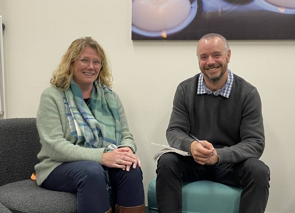 Veritas House occupational therapist Kate Priddle and manager of clinical services, Peter Rohr. Picture supplied