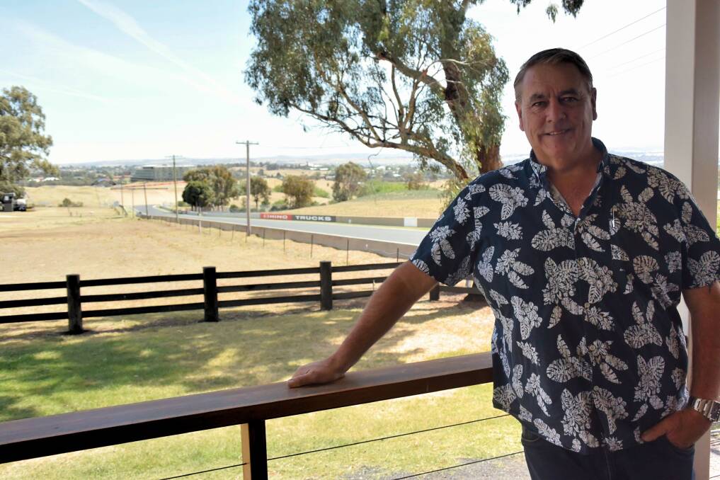 The applicant, Keith Tucker, at his Mount Panorama property in December. Photo: RACHEL CHAMBERLAIN 120619rcmt3