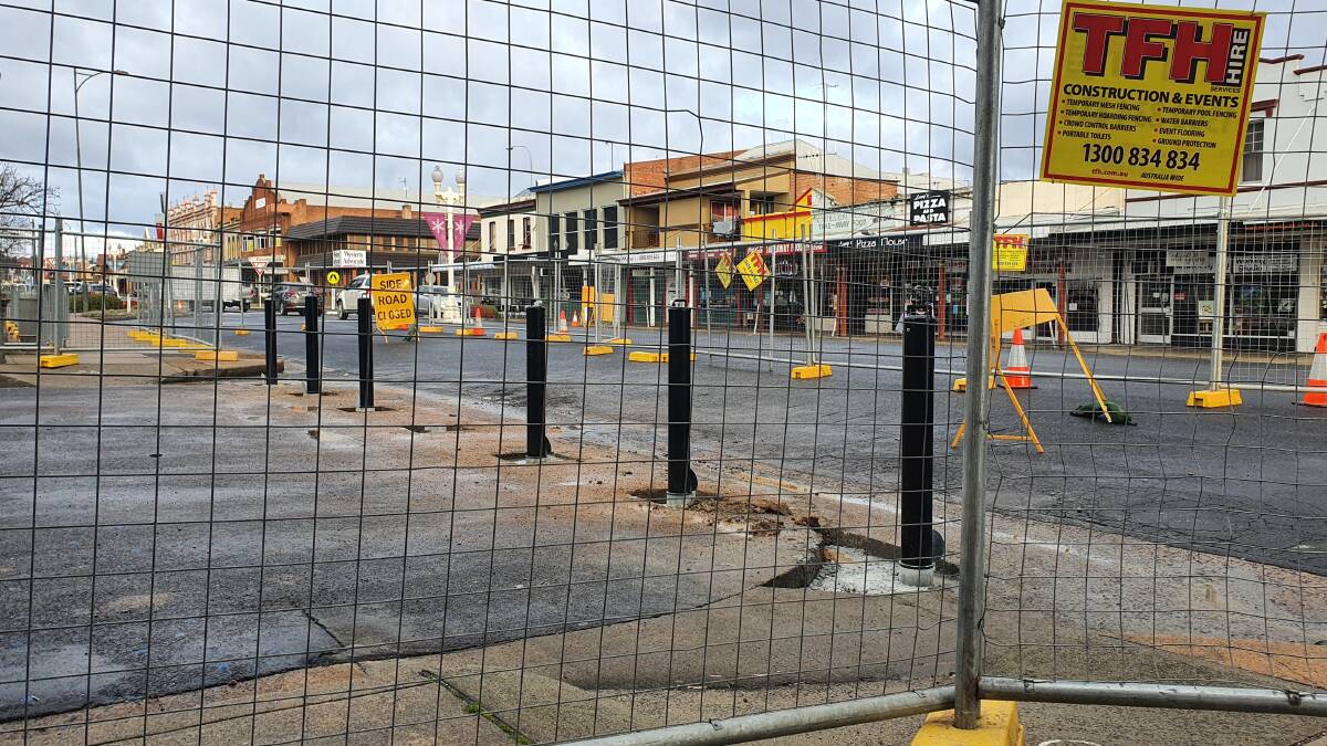 NEW INFRASTRUCTURE: Bathurst Regional Council is revamping Church Street, including installing removeable bollards. Photo: SAM BOLT