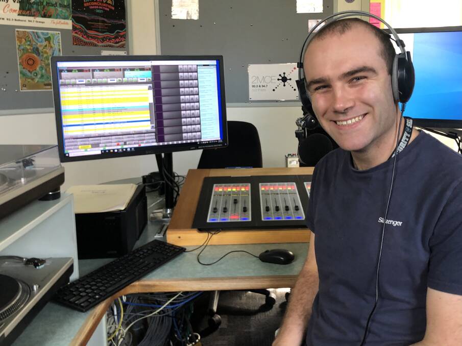 DEPARTING: Liam O'Connell is leaving 2MCE to take up a job in commercial radio.