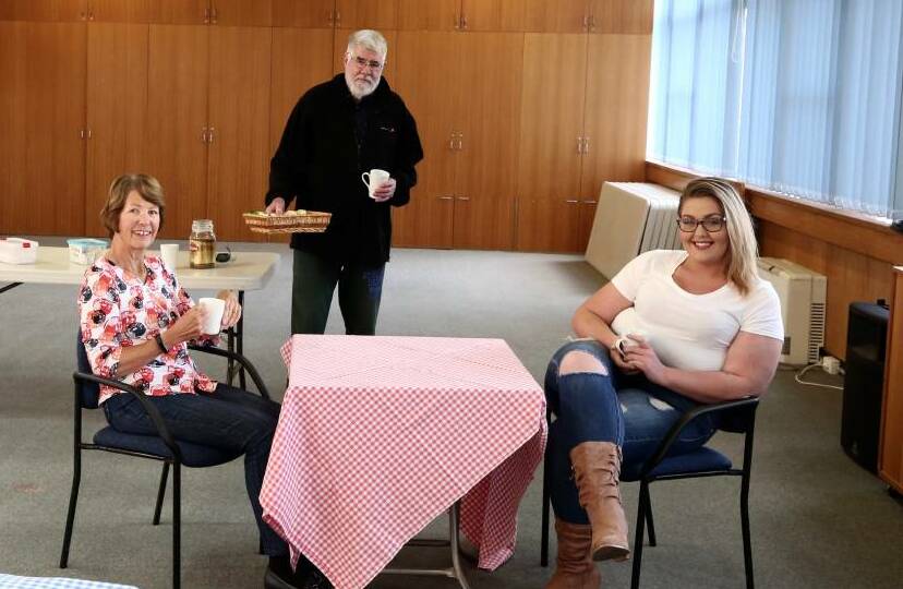 Volunteers held a cafe service last year in the Bathurst Uniting Church hall. Photo: PHIL BLATCH