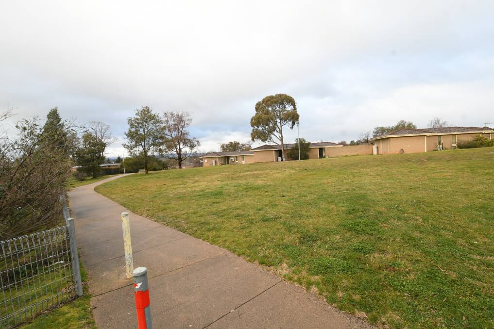 CHOSEN SITE: A developer is attempting to get approval to build multiple two-storey units on a vacant site at 20 Griffin Street. Photo: CHRIS SEABROOK 082220cdevelop4