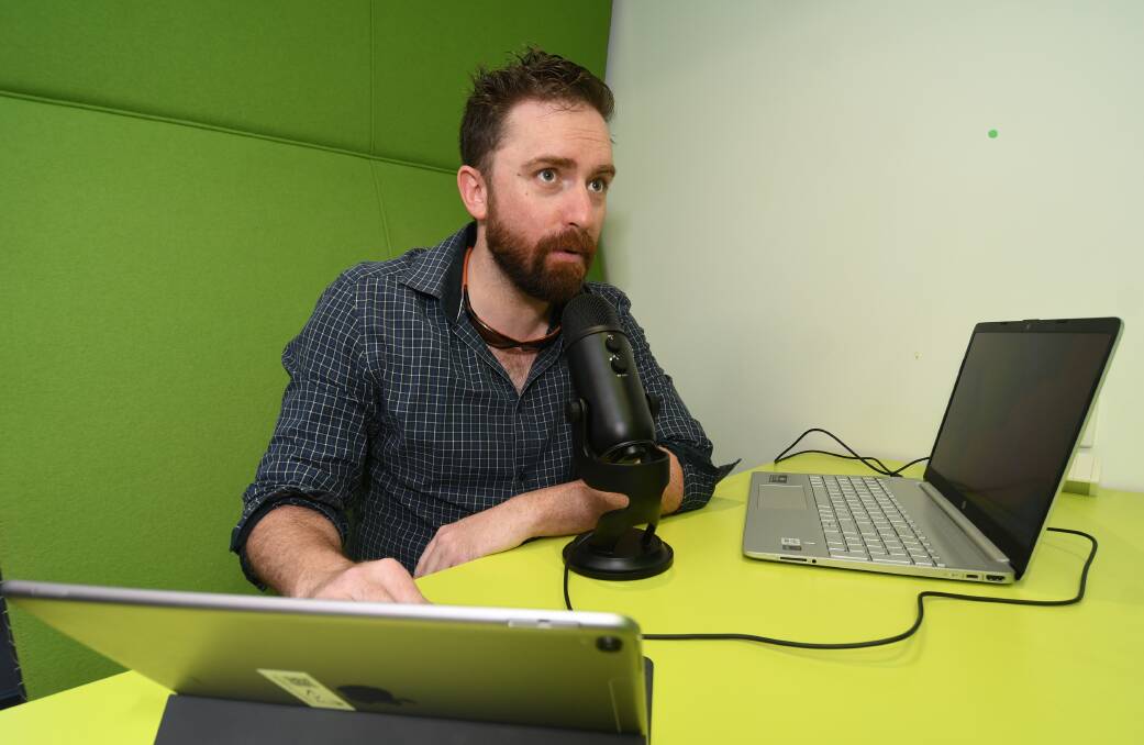 Councillor Alex Christian started his podcast in early 2021. Photo: CHRIS SEABROOK 