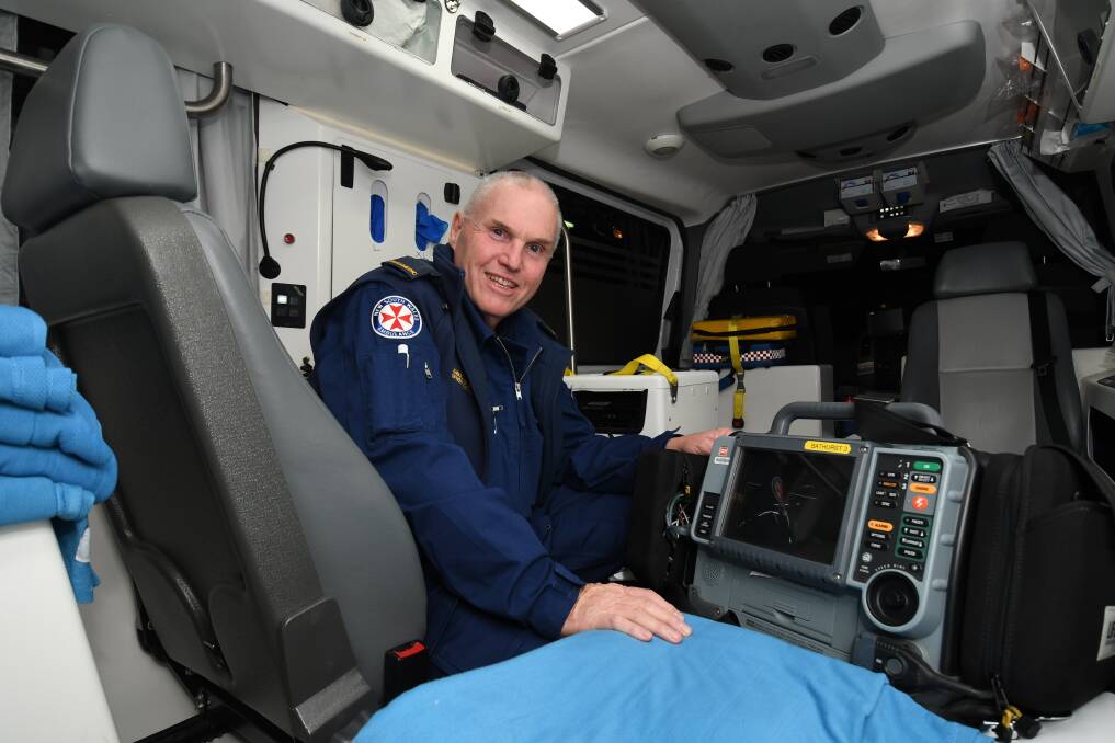 OVER AND OUT: NSW Ambulance Paramedic Tony Lonard has retired after a 40-year career. Photo: CHRIS SEABROOK 071818ctony1071818ctony1