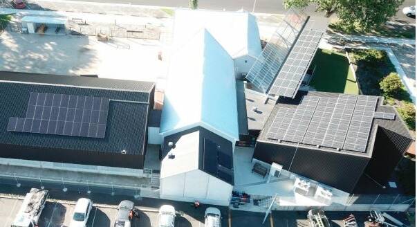 GOING GREEN: Solar panels on the roof of Bathurst Rail Museum. Photo: BATHURST REGIONAL COUNCIL