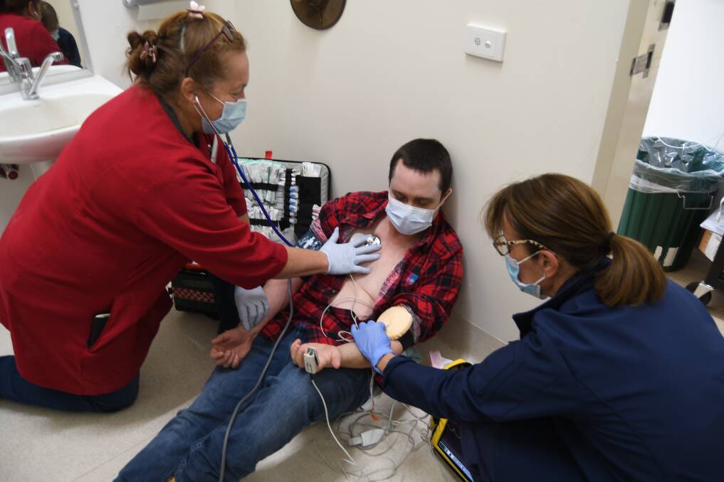 IN PHOTOS: Doctors go through simulated emergency scenarios at training day.