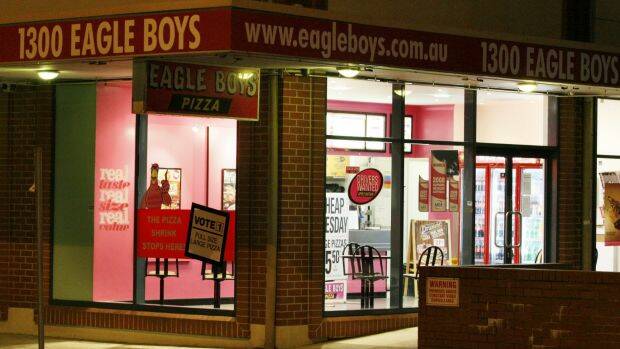 Eagle Boys franchise numbers have halved in Australia in recent years. Photo: Max Mason Hubers

