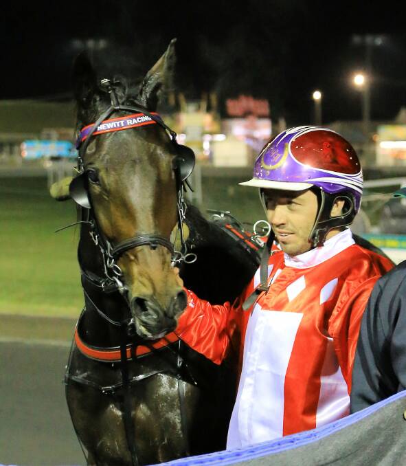 Doug Hewitt and Scarlet Babe after their win in the Red Ochre Mare's Classic in May. 