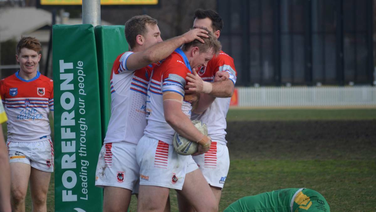 Cody Godden scored a hat-trick for Mudgee in its 56-16 win over Orange CYMS last season. Picture by Lachlan Harper 