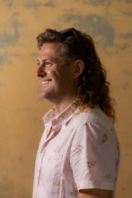 Dr Alastair Bush travelled from the UK to win the International mullet category. Picture by Simon McCarthy