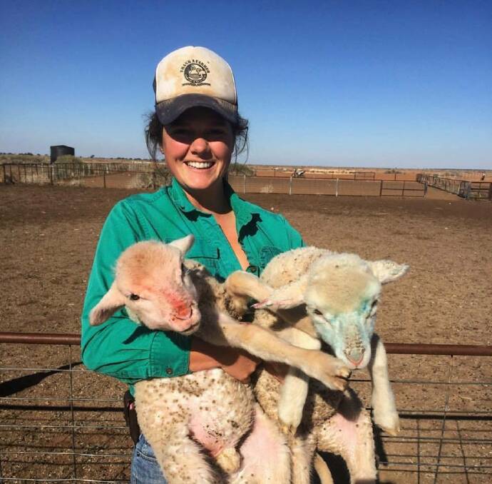 The new AgDIP report and database will be valuable resources for future generations of farmers like Western NSW wool-grower, Emma Turner. Image: Supplied.