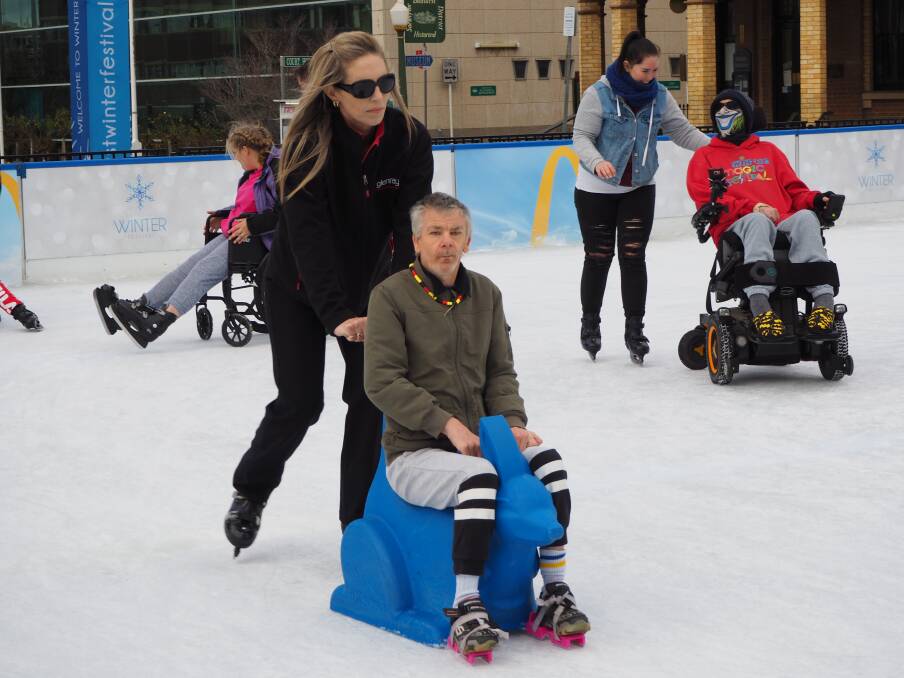 All hands on deck: Multiple disability service providers came together for the LiveBetter All Abilities Day at the Bathurst Winter Festival. Photo: Sam Bolt.