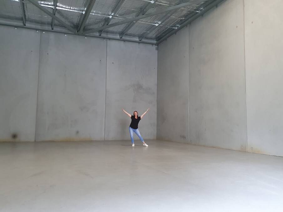 FRESH START: Andy Wills from Dancin' Divas has a blank canvas where she is creating a purpose-built studio. Photo: Andrew Lotherington